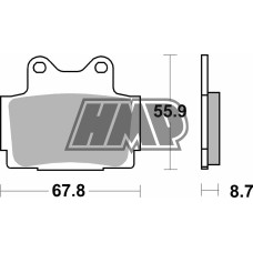 Pastilhas travão YAMAHA FZ / FZR / FZS / FZX / R1 / RD / RZ / RZR / SDR / SRX / TDR / TZR / XJ / 570HF - SBS